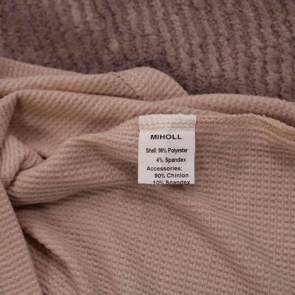 MIHOLL Women’s Long Sleeve Lace Casual Loose Blouses T Shirts Medium - Picture 12 of 13